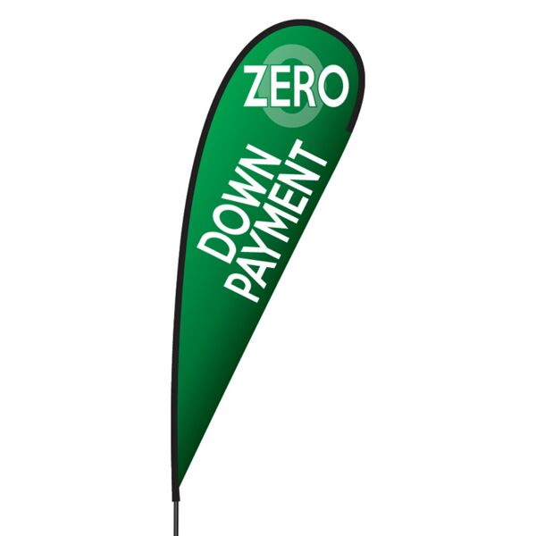 Zero Down Payment Flex Blade Flag - 15' Thumbnail