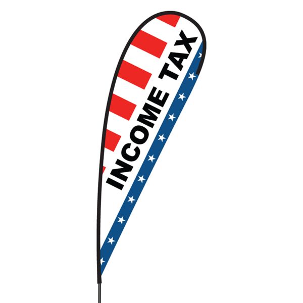 Income Tax Flex Blade Flag - 15' Thumbnail