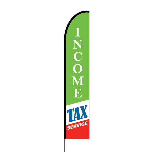 Tax Promo Flex Banner EVO Flag Single Sided Print Thumbnail